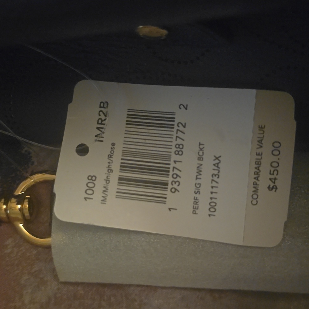 Coach Blue  Shoulder Bucket Bag with Signature Embossing - Picture 5 of 5